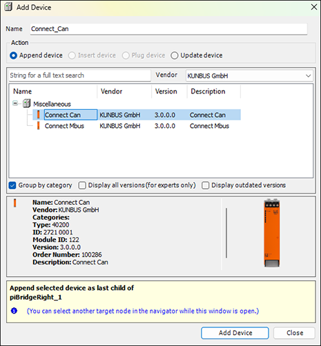 revpi codesys add con module
