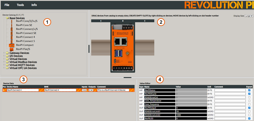 PiCtory user interface