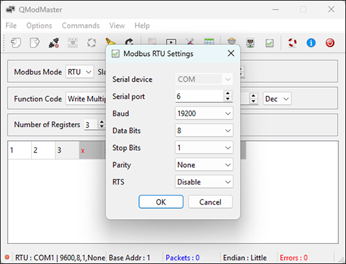 qmodmaster config