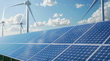 Header-Bild: Solarmodul-Anlage