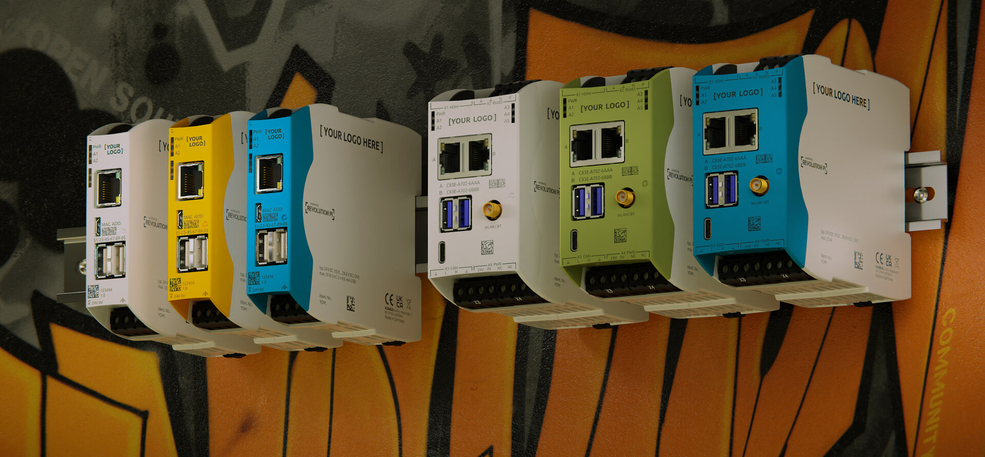 RevPi Connect configurable according to your own requirements: Open view showing the Compute Module