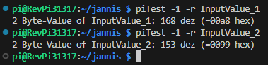 Scaled values