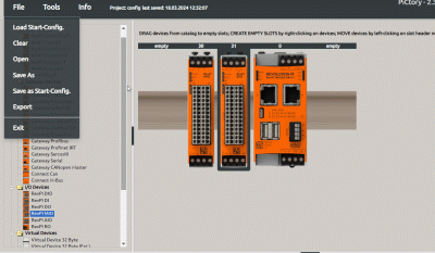 Change module position PiCtory